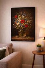 Toile florale nature morte 60x90 cm, Enlèvement ou Envoi