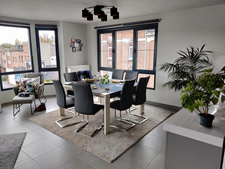 Houten tafel 8 personen, Huis en Inrichting, Tafels | Eettafels, Gebruikt, 100 tot 150 cm, 100 tot 150 cm, Vijf personen of meer