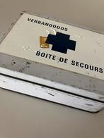 Antieke blikken verbanddoos., Verzamelen, Ophalen of Verzenden