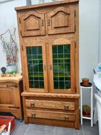 Oude vitrinekast, Huis en Inrichting, Ophalen, Gebruikt, Oude kast, 50 tot 100 cm