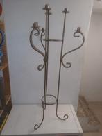Mooie, hoge, oude ijzeren kandelaar voor 6 kaarsen, Antiek en Kunst, Ophalen