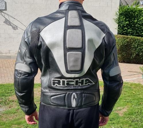 Blouson veste cuir moto gris-noir comme neuf. Avec dorsale, Motos, Vêtements | Vêtements de moto, Manteau | cuir, Hommes, Seconde main