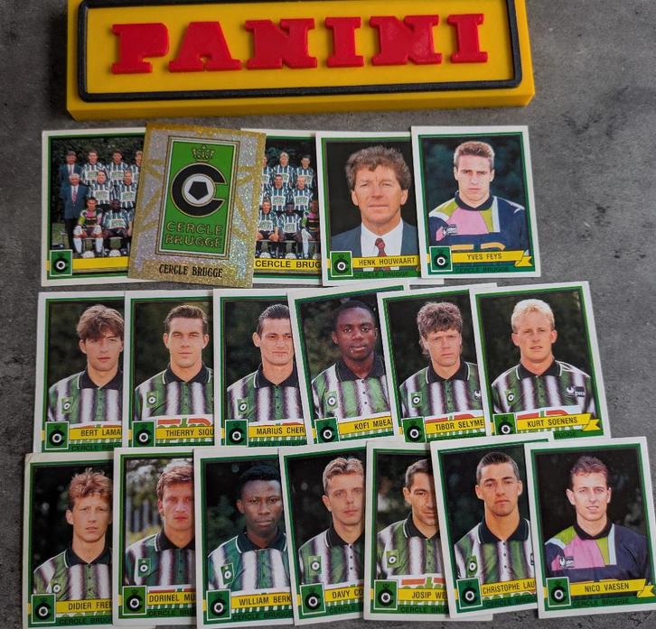 PANINI FOOTBALL 94 18 STICKERS 1994 CERCLE BRUGGE VOETBAL, Hobby en Vrije tijd, Stickers en Plaatjes, Nieuw, Verzenden