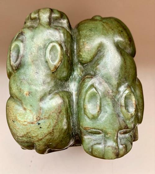 JADE BEELD NEFRIET Tempelleeuw  Foo-dogs 4kg300, Verzamelen, Mineralen en Fossielen, Mineraal, Ophalen of Verzenden