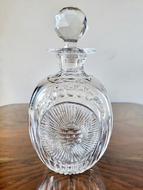 kristallen karaf met dop, Antiek en Kunst, Antiek | Glaswerk en Kristal, Ophalen of Verzenden