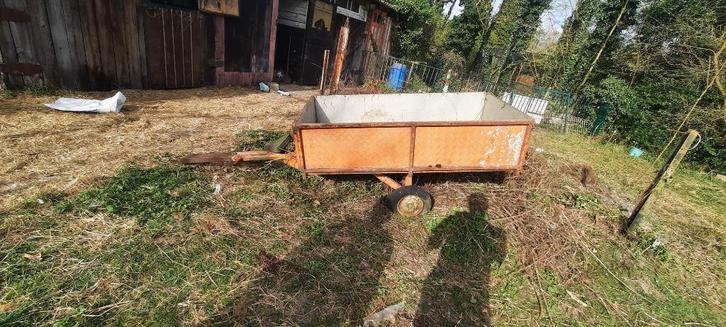 Remorque agricole / bricolage à restaurer, Auto diversen, Aanhangers en Bagagewagens, Ophalen