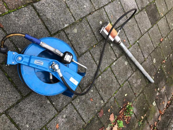 tk:Alemite ram pump 9968+Flexbimec 9092 -Automatische haspel, Auto diversen, Autogereedschap, Gebruikt, Ophalen