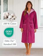 Peignoir à capuche | 100 % coton | LIVRAISON GRATUITE, Vêtements | Femmes, Pyjamas, Neuf, Taille 38/40 (M), -, -