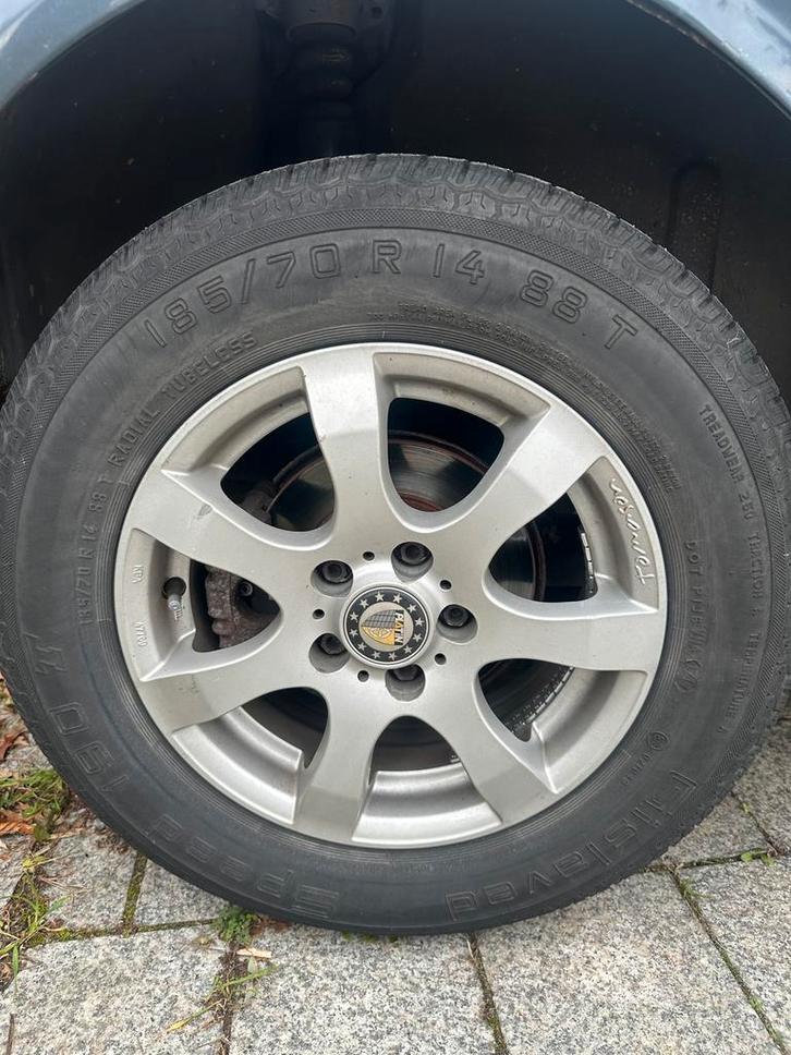 Platin Tomason Winterset 5x100 185/70R14, Auto-onderdelen, Banden en Velgen, Banden en Velgen, Winterbanden, 14 inch, 185 mm, Personenwagen