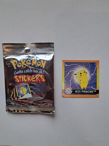 Pokemon stickers 1999 /Pikachu #25 1iere edition