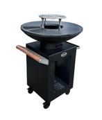 Barbecue Plancha Matzwart 80cm diameter, Tuin en Terras, Houtskoolbarbecues, Nieuw, Ophalen of Verzenden, Caesar