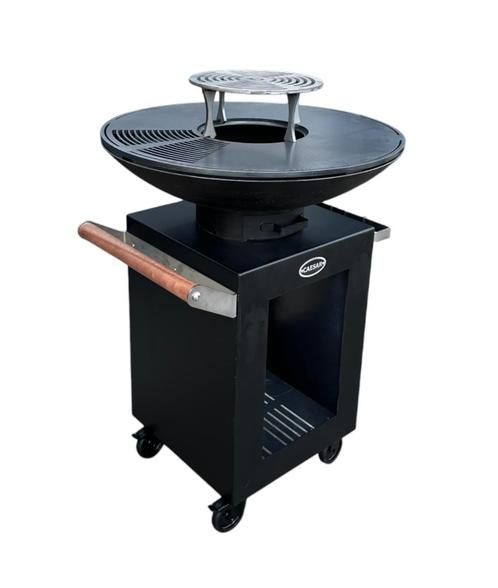 Barbecue Plancha Matzwart 80cm diameter, Tuin en Terras, Houtskoolbarbecues, Nieuw, Ophalen of Verzenden