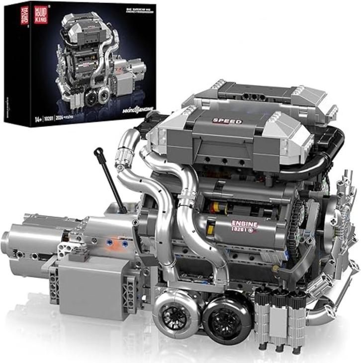 Mould King | W16 | motorbouwset | Nieuw, Hobby en Vrije tijd, Modelbouw | Auto's en Voertuigen, Nieuw, Overige typen, Verzenden