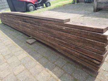 Hardhouten planken 25x85mm 11 stuks 3.0m