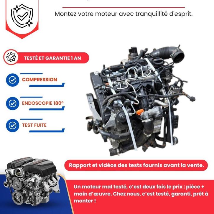 Complete motor audi a3 q3/vw golf vi passat, Auto-onderdelen, Motor en Toebehoren, Audi, Seat, Volkswagen, Skoda, Nieuw, Ophalen of Verzenden