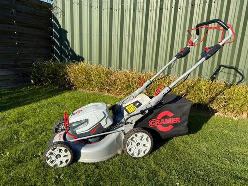 Cramer professionele grasmaaier, Tuin en Terras, Grasmaaiers, Zo goed als nieuw, Opvangbak, Ophalen