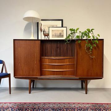 Vintage highboard, Deens, teak beschikbaar voor biedingen