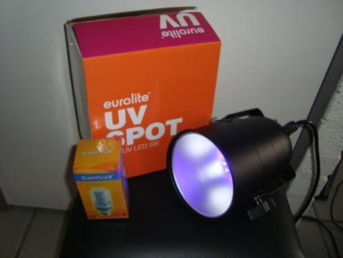 Nieuw: Eurolite UV-Spot met UV LED 5w, 20241024, Muziek en Instrumenten, Licht en Laser, Nieuw, Overige typen, Kleur, Ophalen of Verzenden