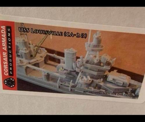 New maquette 1:700 Corsair Armada USS Louisville CA-28 1944, Hobby & Loisirs créatifs, Modélisme | Bateaux & Navires, Neuf, 1:200 ou moins