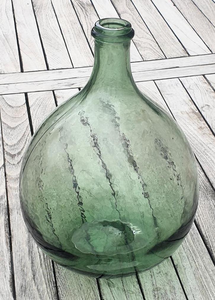 Dame-Jeanne groen ✅ 6 liter ~ vintage, Antiek en Kunst, Antiek | Kandelaars, Glas, Ophalen