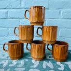 6 vintage mugs kopjes ‘Table Tops’ Cartwrights of Englznd, Antiek en Kunst, Antiek | Servies los, Ophalen of Verzenden
