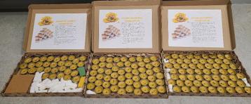 Natuurlijke bijenwas waxinelichtjes - Decoratie trouw, feest beschikbaar voor biedingen