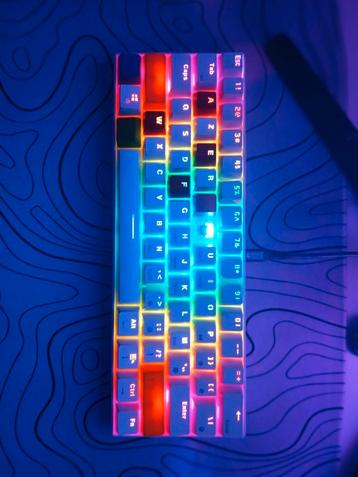 Custom keyboard RK61, Clavier gamer, Azerty, Utilisé, Filaire