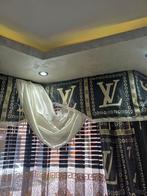 Louis vuitton gordijnen te koop goud met zwart, Ophalen, 200 cm of meer, Zwart, Zo goed als nieuw