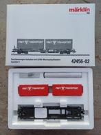 Marklin 47456-02 containerdraagwagen met containers, Hobby en Vrije tijd, Wisselstroom, Wagon, Ophalen of Verzenden, Zo goed als nieuw