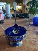 Antieke kobaltblauwe suikerpot, Antiek en Kunst, Ophalen