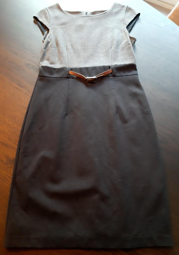 Stijlvolle jurk in zwart en grijs maat 38, Kleding | Dames, Jurken, Maat 38/40 (M), Zwart, Ophalen of Verzenden