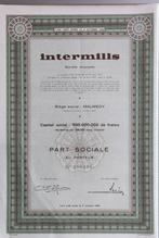 Intermills - Malmédy - part sociale - 1965, Ophalen of Verzenden, 1950 tot 1970, Aandeel
