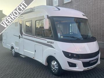 Rapido 896F Queensbed + Hefbed, Caravans en Kamperen, Mobilhomes, Integraal, Bedrijf, Rapido