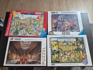 Verschillende legpuzzels 100 - 1000 stukjes pieces beschikbaar voor biedingen