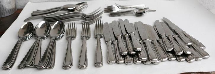 Grand lot de couverts vintage Haka Roneusil - 79 pièces, Antiquités & Art, Antiquités | Couverts, Enlèvement ou Envoi