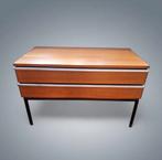 Commode Sideboard Vintage Moderniste bois métal 1960's, Enlèvement