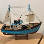 Houten model vissersboot, Hobby en Vrije tijd, Ophalen of Verzenden, Gebruikt