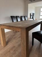 Eiken eettafel met 4 stoelen, Huis en Inrichting, Ophalen