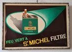glacoïde reclamebordje van St. Michel, Otten, 1970, Verzamelen, Rookartikelen, Aanstekers en Luciferdoosjes, Ophalen of Verzenden