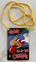 Aalst Oilsjt Carnaval Medaille Stad 1994 paars, Verzamelen, Overige Verzamelen, Ophalen