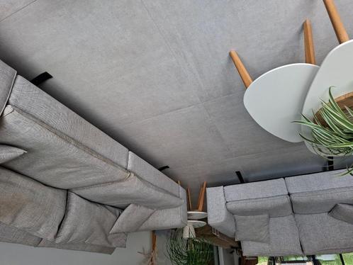 Grote zetel (227cm) in gebruikte staat., Huis en Inrichting, Zetels | Zetels, Gebruikt, Rechte bank, Driepersoons, 200 tot 250 cm
