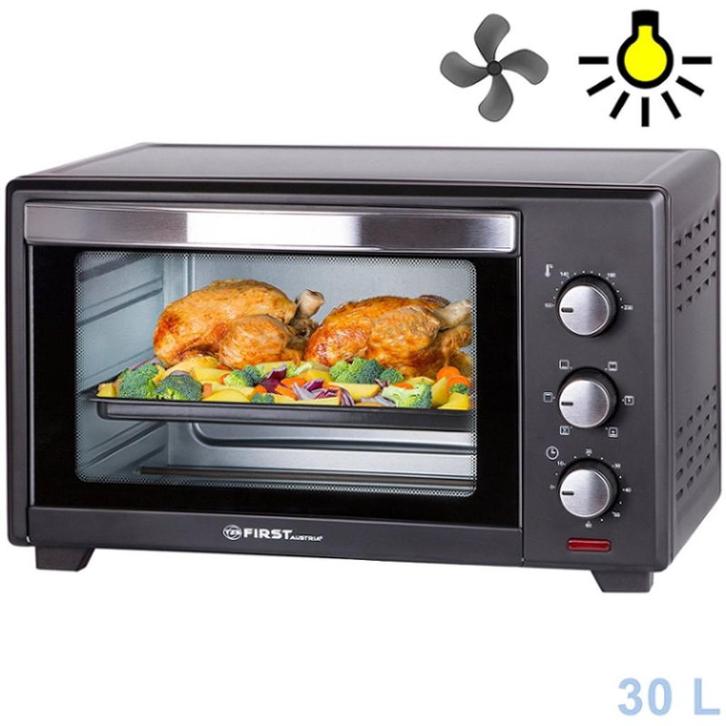 TFZ First Austria FA-5043-1 Minioven 30L 1600W 230, Elektronische apparatuur, Ovens, Zo goed als nieuw, Vrijstaand, Oven, Minder dan 45 cm