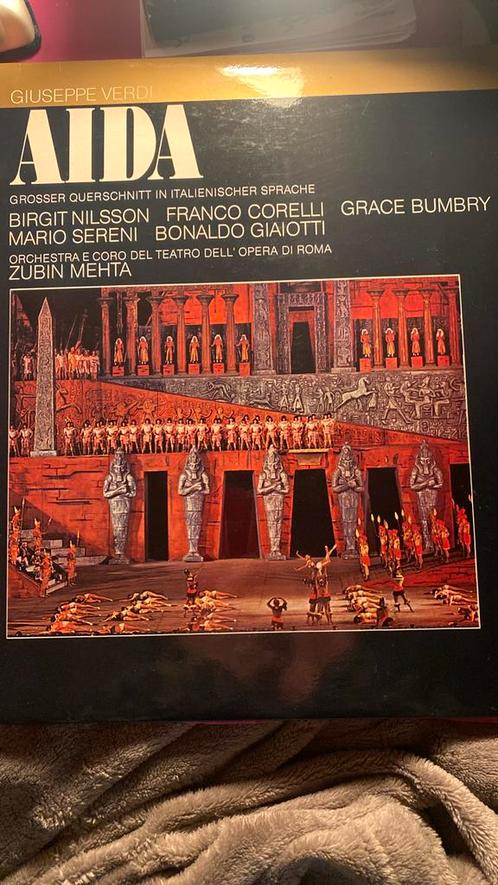 PERFECTE STAAT LANGSPEELPLAAT ITALIAANSE OPERETTE AIDA !, Cd's en Dvd's, Vinyl | Klassiek, Zo goed als nieuw, Ophalen of Verzenden