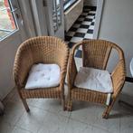 2 rieten stoelen, Tuin en Terras, Tuinstoelen, Ophalen