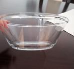 Mooie heldere en dikke transparante glazen saladeschaal, Ophalen, Kom(men), Effen, Glas
