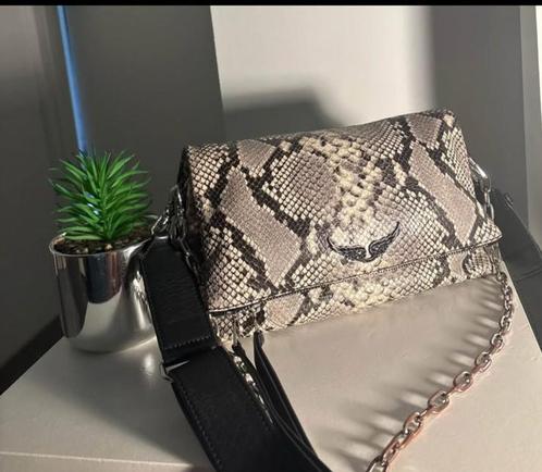 Zadig & Voltaire leren schoudertas, Handtassen en Accessoires, Tassen | Damestassen, Zo goed als nieuw, Beige, Ophalen of Verzenden