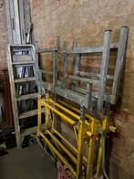Stelling macc. 3 schragen+loop platen, Doe-het-zelf en Bouw, Steigers, Ophalen, Zo goed als nieuw
