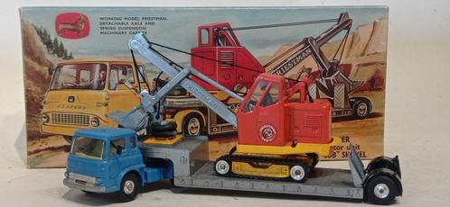 CORGI TOYS (GEEN DINKY) BEDFORD MACHINEDRAGER + SCHOP G, Hobby en Vrije tijd, Modelauto's | 1:43, Gebruikt, Bus of Vrachtwagen