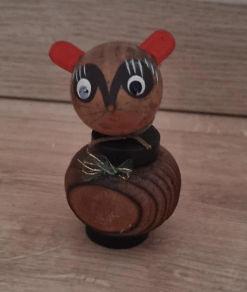 Mooie Tanuki Kokeshi, Antiek en Kunst, Kunst | Beelden en Houtsnijwerken, Verzenden