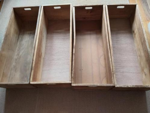 5 antieke houten bakken, Huis en Inrichting, Overige Huis en Inrichting, Gebruikt, Ophalen